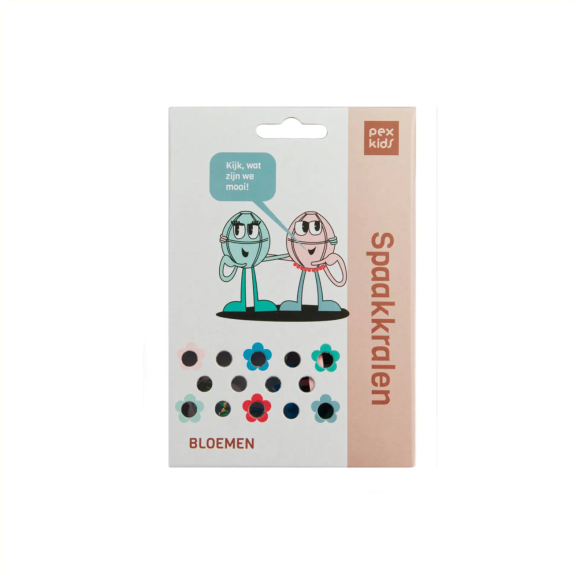 PexKids Spaakkralen - Bloemetjes - 4 Kleuren