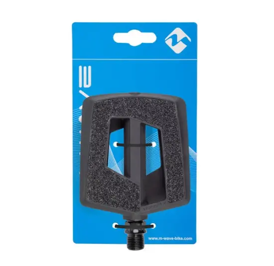 M-WAVE Steady Flat Pedalen - Antislip Fietspedalen - 9/16 - Zwart