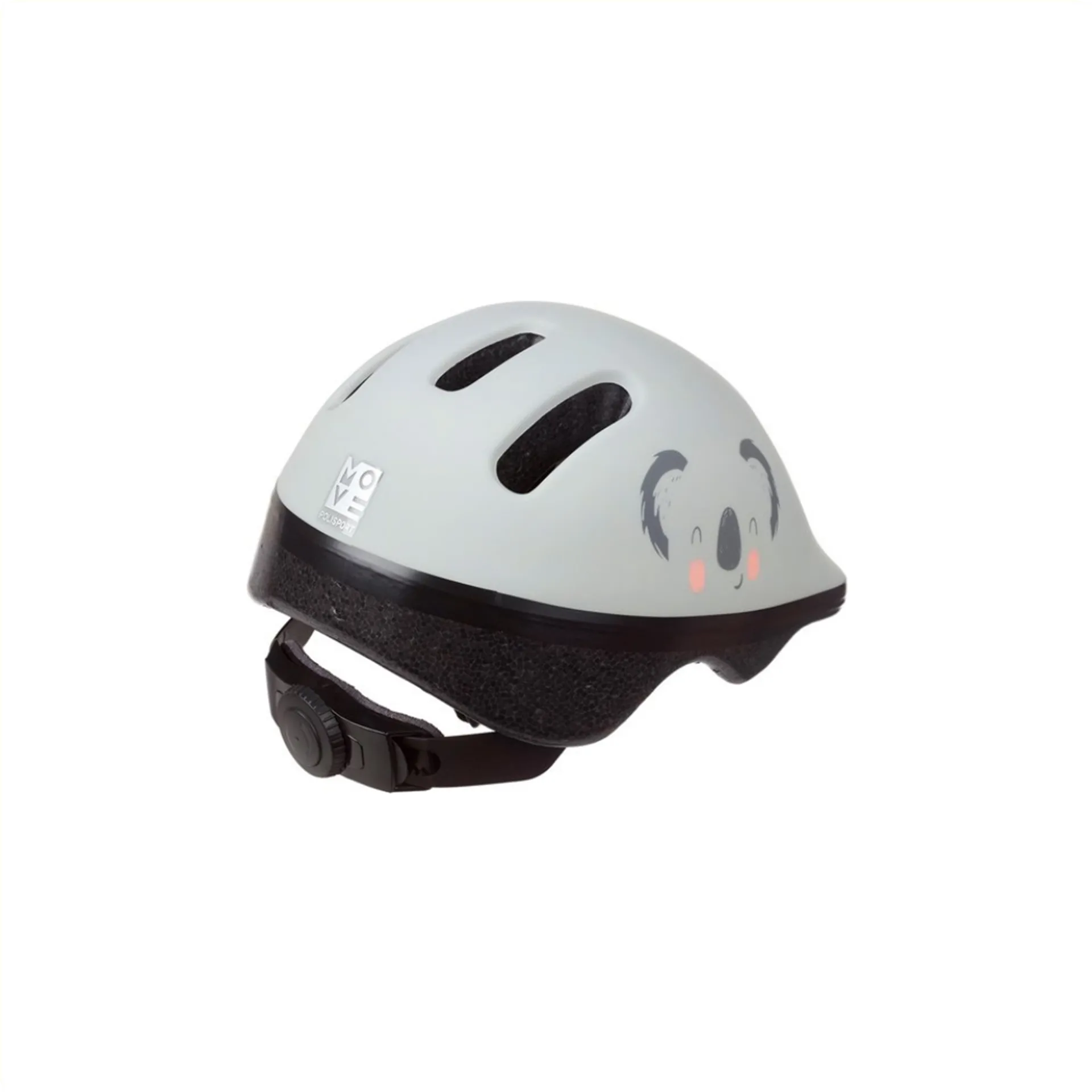 Polisport Kinder Fietshelm Koala - 44/48 CM - Grijs Mat