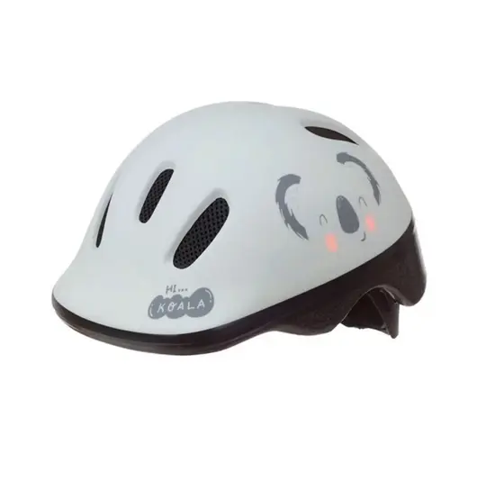 Polisport Kinder Fietshelm Koala - 44/48 CM - Grijs Mat