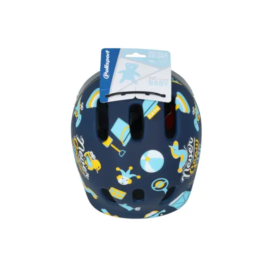 Polisport Kinder Fietshelm Toys - 44/48 CM - Blauw Mat