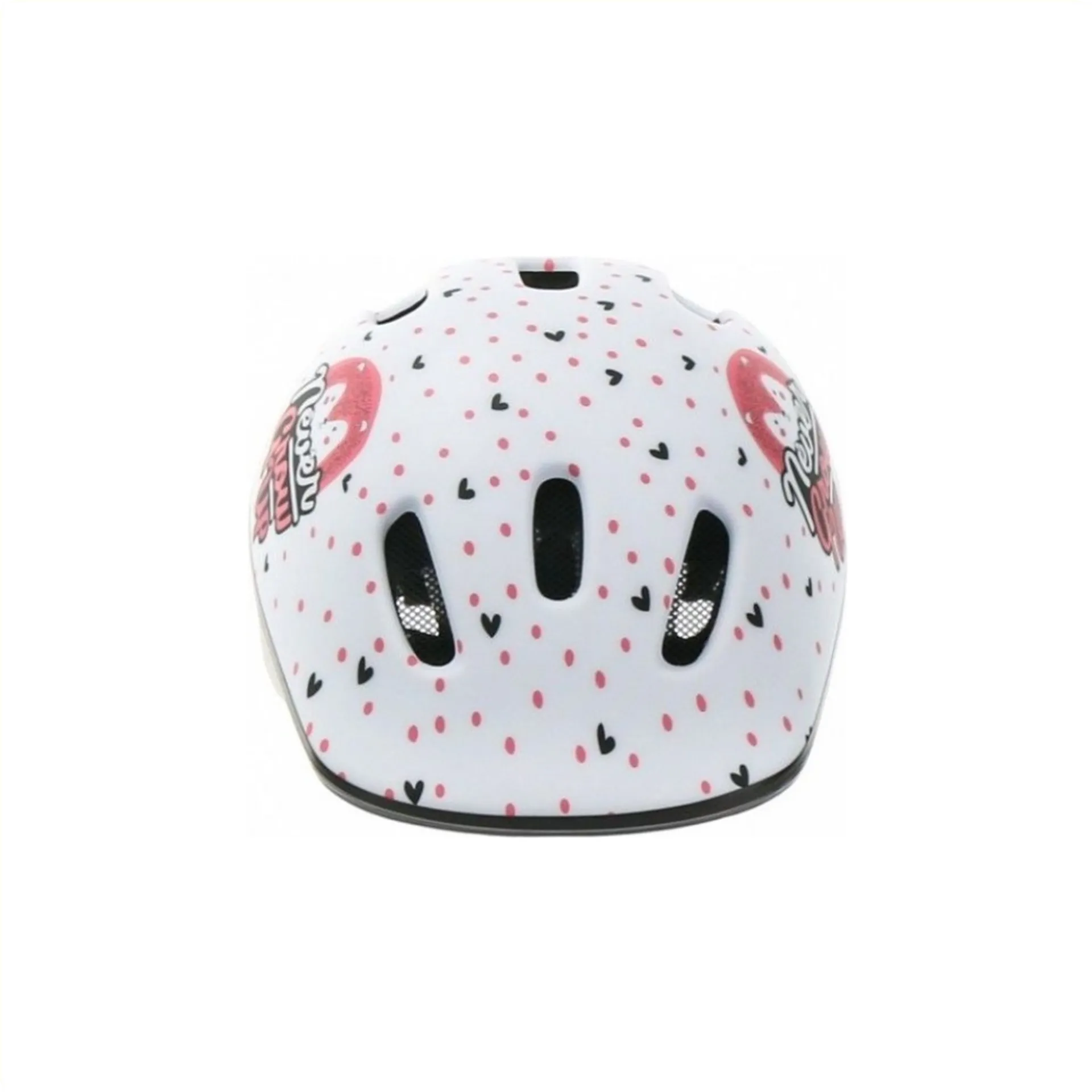 Polisport Kinder Fietshelm Hoggy - 44/48 CM - Wit/Roze Mat
