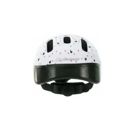 Polisport Kinder Fietshelm Hoggy - 44/48 CM - Wit/Roze Mat