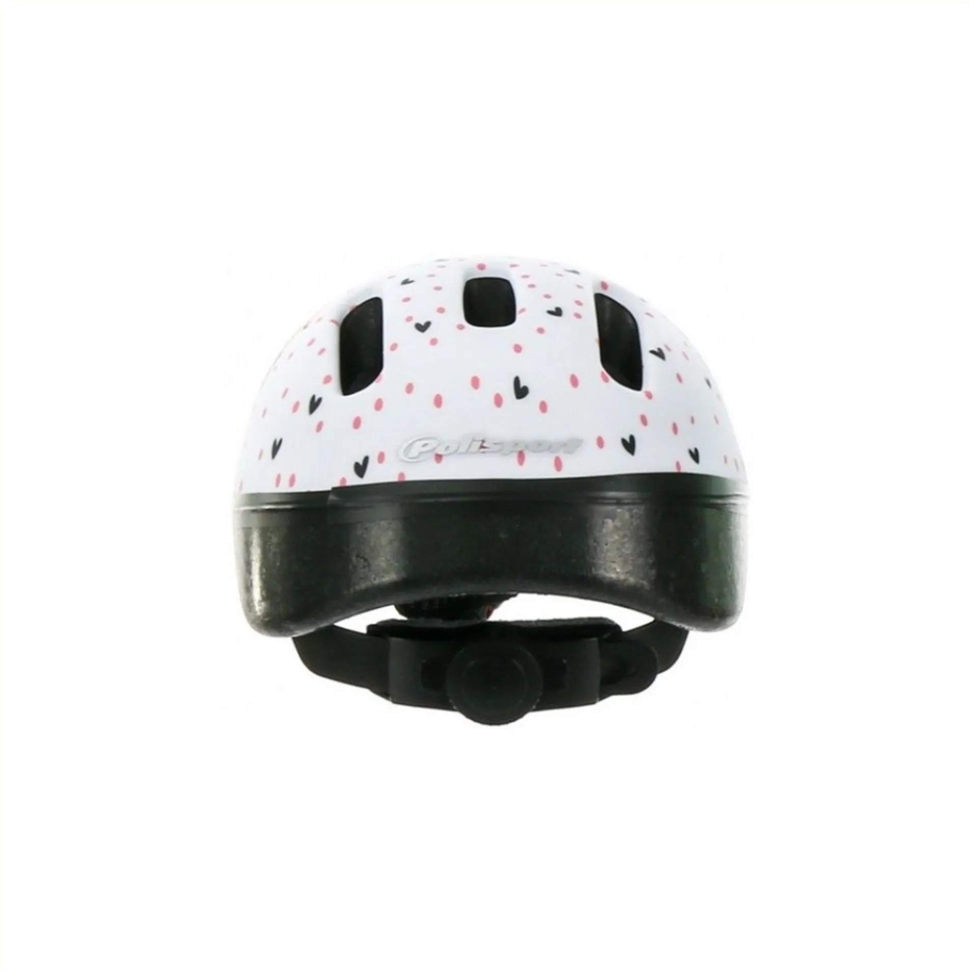Polisport Kinder Fietshelm Hoggy - 44/48 CM - Wit/Roze Mat