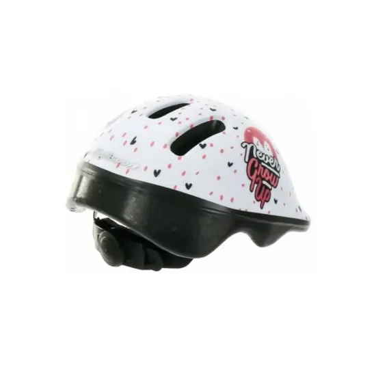 Polisport Kinder Fietshelm Hoggy - 44/48 CM - Wit/Roze Mat