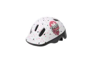 Polisport Kinder Fietshelm Hoggy - 44/48 CM - Wit/Roze Mat