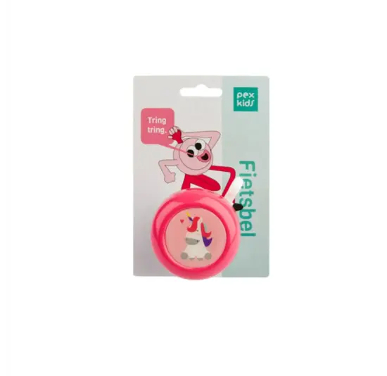PexKids Fietsbel - Kinder Fietsbel - Eenhoorn - Roze