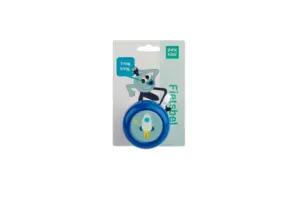 PexKids Fietsbel - Kinder Fietsbel - Raket - Blauw