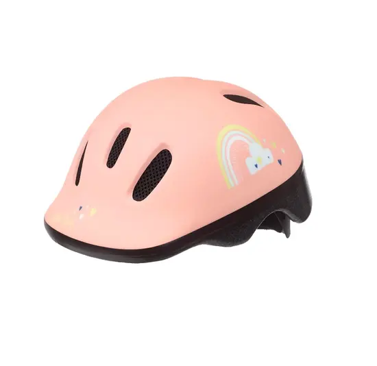 Polisport Kinder Fietshelm Happy Rainbow - 44/48 CM - Roze