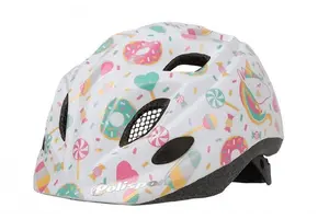 Polisport Kinder Fietshelm Lollipop - 48/52 CM - Wit Mat