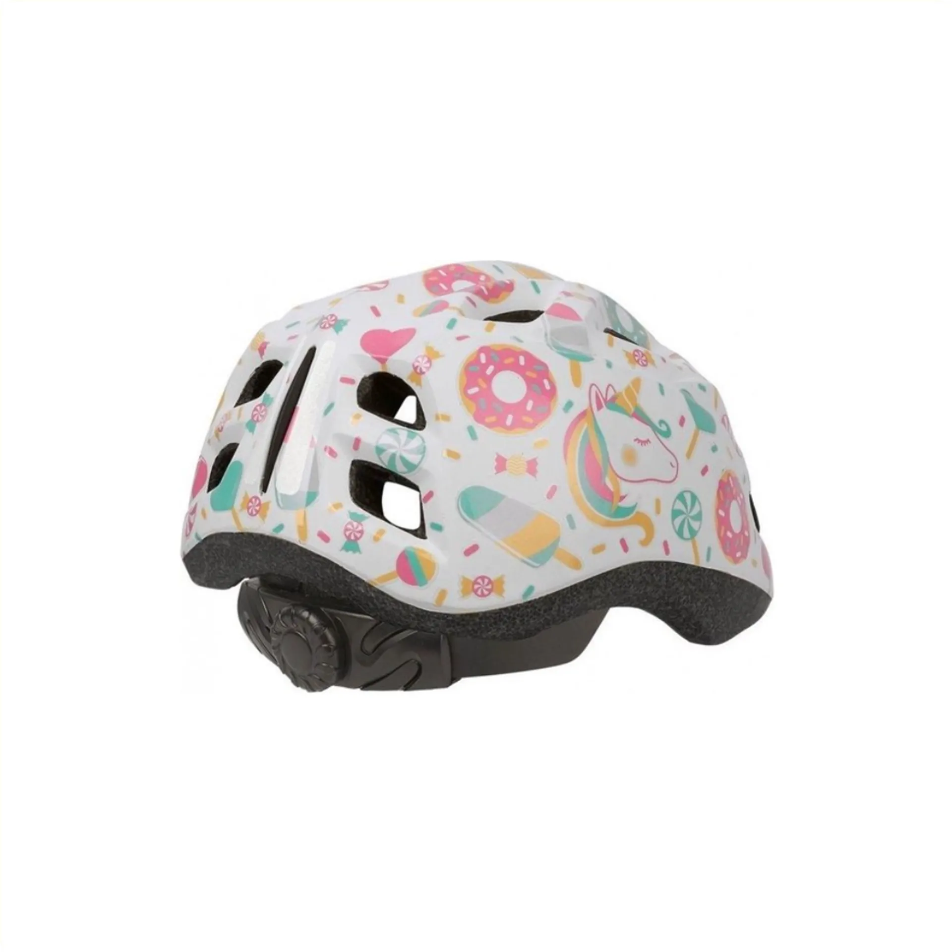 Polisport Kinder Fietshelm Lollipop - 48/52 CM - Wit Mat