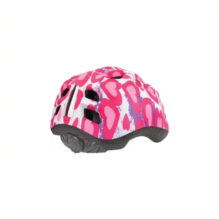 Polisport Kinder Fietshelm Glitterhearts - 52/56 CM - Roze