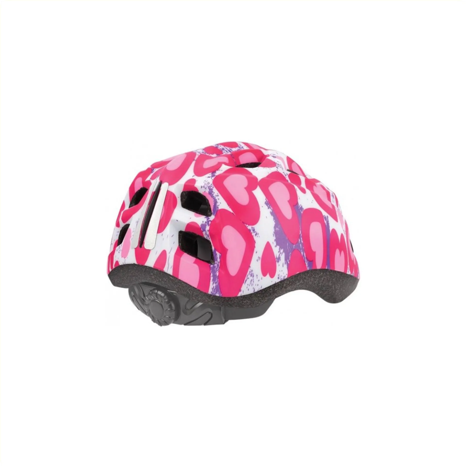 Polisport Kinder Fietshelm Glitterhearts - 52/56 CM - Roze