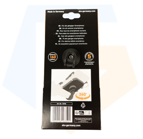 SKS SmartGrab 360 - Telefoonhouder - Zwart