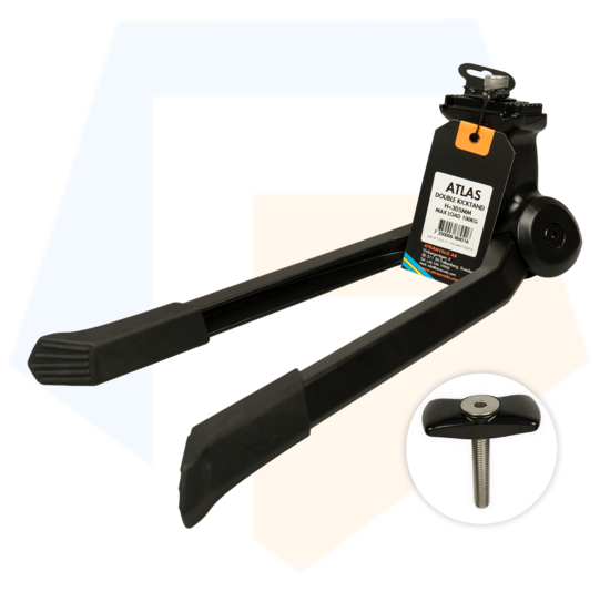 Atran Velo Dubbele Fietsstandaard Atlas 305mm - Mat Zwart