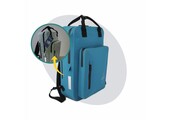 Voltano City Enkele Fietstas Rugzak E-bike - Reflective Blauw - Codeslot - Laptopvak - Waterdicht