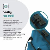 Voltano City Enkele Fietstas Rugzak E-bike - Reflective Blauw - Codeslot - Laptopvak - Waterdicht