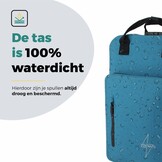 Voltano City Enkele Fietstas Rugzak E-bike - Reflective Blauw - Codeslot - Laptopvak - Waterdicht