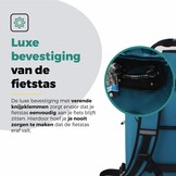 Voltano City Enkele Fietstas Rugzak E-bike - Reflective Blauw - Codeslot - Laptopvak - Waterdicht