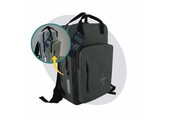 Voltano City Enkele Fietstas Rugzak E-bike - Reflective Grijs / Groen - Codeslot - Laptopvak - Waterdicht
