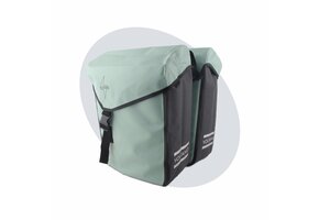 Voltano Dubbele Fietstas Modern Mintgroen / Zwart - Reflective - 50 Liter - Waterdicht