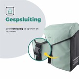 Voltano Dubbele Fietstas Modern Mintgroen / Zwart - Reflective - 50 Liter - Waterdicht
