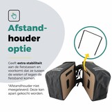 Voltano Dubbele Fietstas Modern Beige / Zwart - Reflective - 50 Liter - Waterdicht