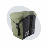 Voltano Dubbele Fietstas Modern Olijf Groen / Zwart - Reflective - 50 Liter - Waterdicht