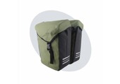 Voltano Dubbele Fietstas Modern Olijf Groen / Zwart - Reflective - 50 Liter - Waterdicht