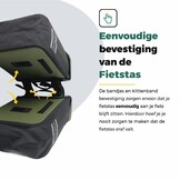 Voltano Dubbele Fietstas Modern Olijf Groen / Zwart - Reflective - 50 Liter - Waterdicht