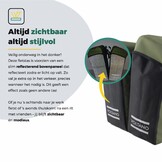 Voltano Dubbele Fietstas Modern Olijf Groen / Zwart - Reflective - 50 Liter - Waterdicht