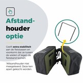 Voltano Dubbele Fietstas Modern Olijf Groen / Zwart - Reflective - 50 Liter - Waterdicht