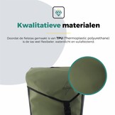 Voltano Dubbele Fietstas Modern Olijf Groen / Zwart - Reflective - 50 Liter - Waterdicht