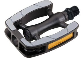 Union SP 822 Aluminium Fietspedalen - Anti Slip Pedalen - Zwart/ Grijs