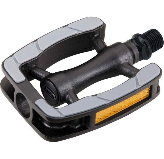 Union SP 822 Aluminium Fietspedalen - Anti Slip Pedalen - Zwart/ Grijs