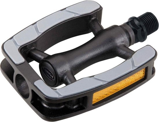 Union SP 822 Aluminium Fietspedalen - Anti Slip Pedalen - Zwart/ Grijs
