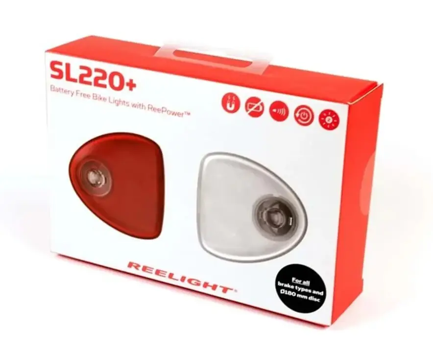 Reelight SL220+ Flash - Voor En Achter - Fietsverlichtingset - Magnetisch
