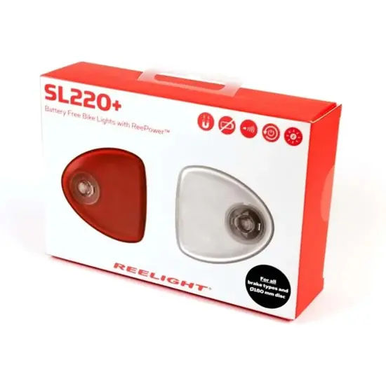 Reelight SL220+ Flash - Voor En Achter - Fietsverlichtingset - Magnetisch