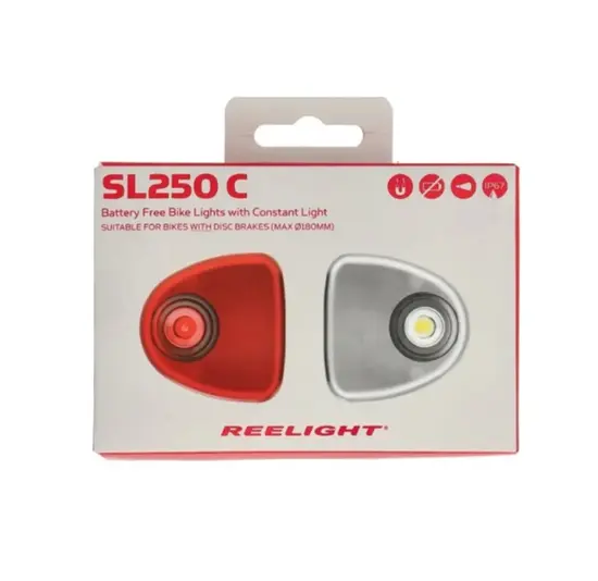 Reelight SL250C Steady Light - Voor En Achter - Fietsverlichtingset - Magnetisch