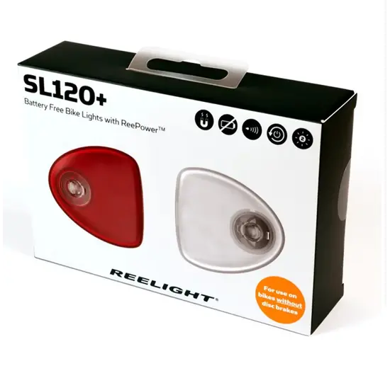 Reelight SL120+ Flash - Voor En Achter - Fietsverlichtingset - Magnetisch
