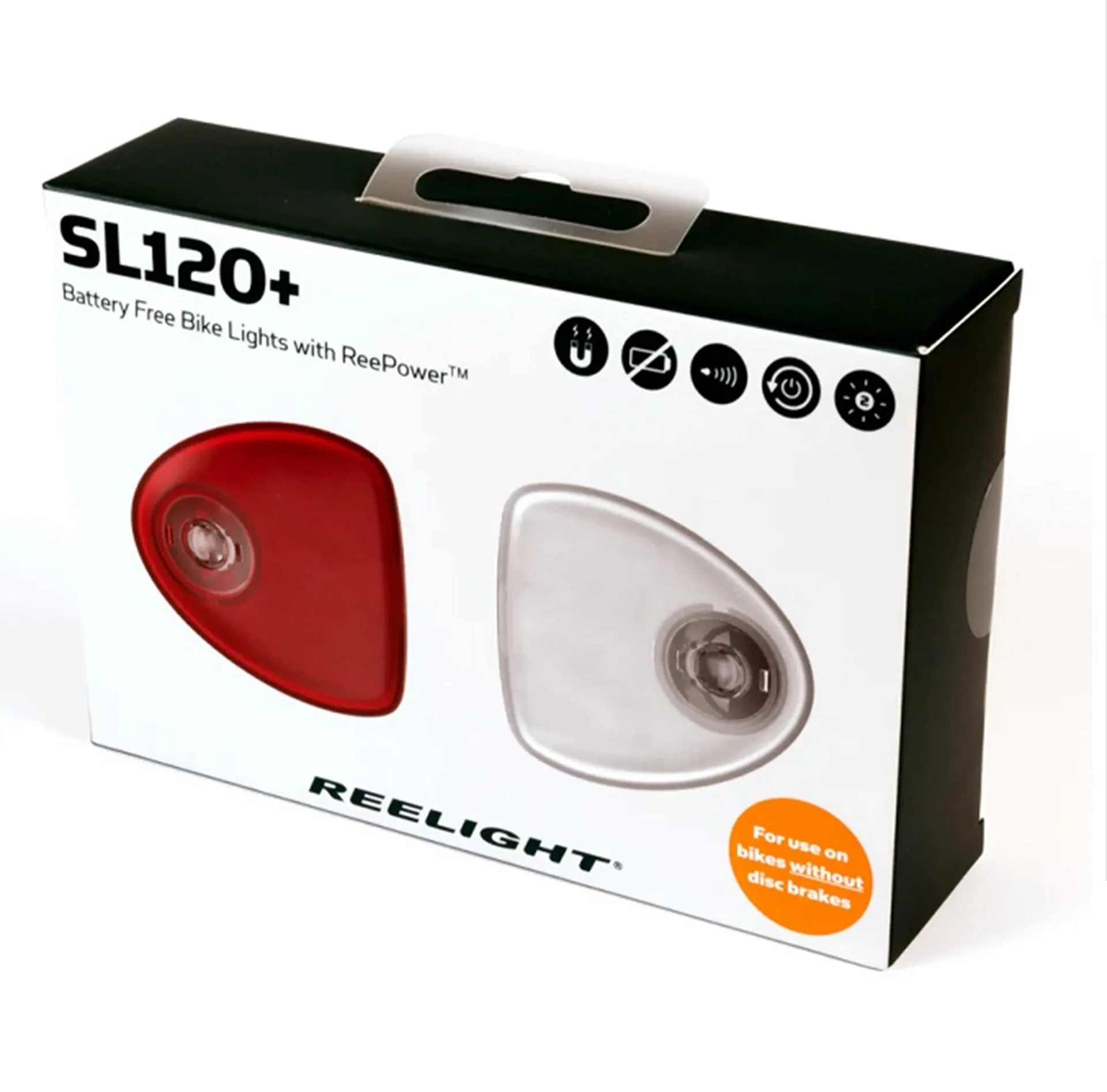 Reelight SL120+ Flash - Voor En Achter - Fietsverlichtingset - Magnetisch