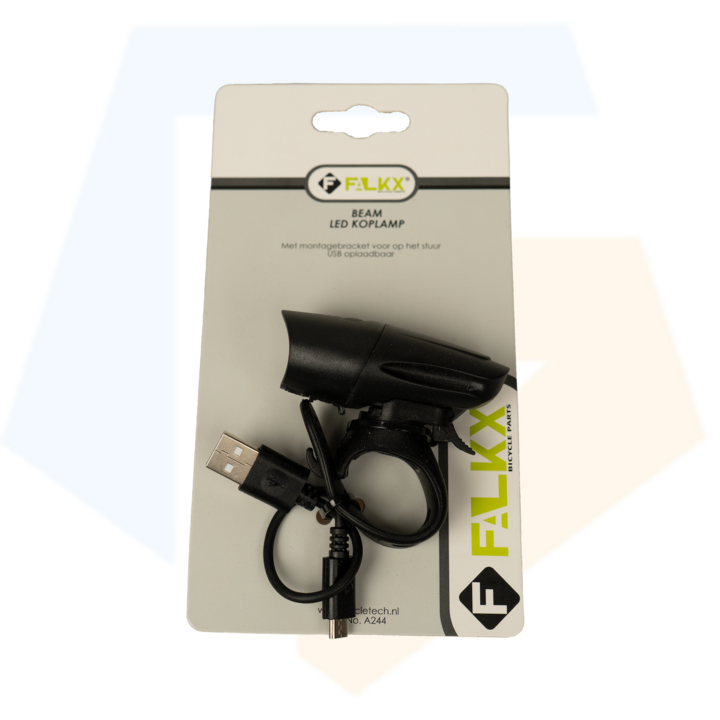 FALKX Fiets koplamp - USB oplaadbaar - Inclusief stuur bracket