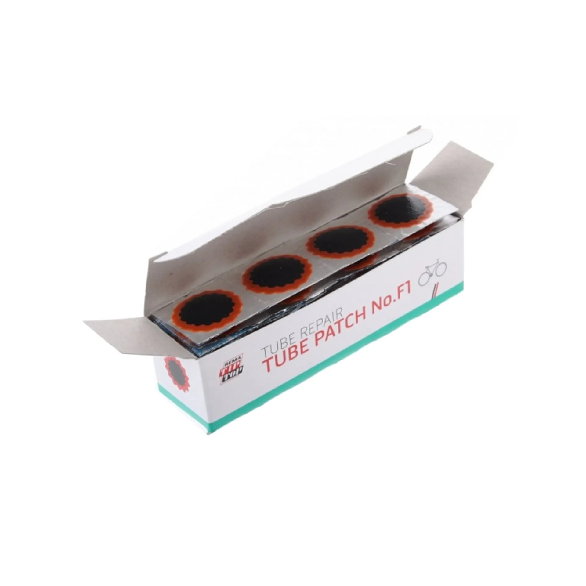 Rema Tip Top Pleister - 100xF1 25mm - Zwart/Rood