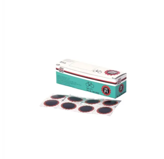 Rema Tip Top Pleister - 100xF1 25mm - Zwart/Rood