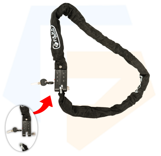 Falkx City Kettingslot - 120 CM - 7MM Dik