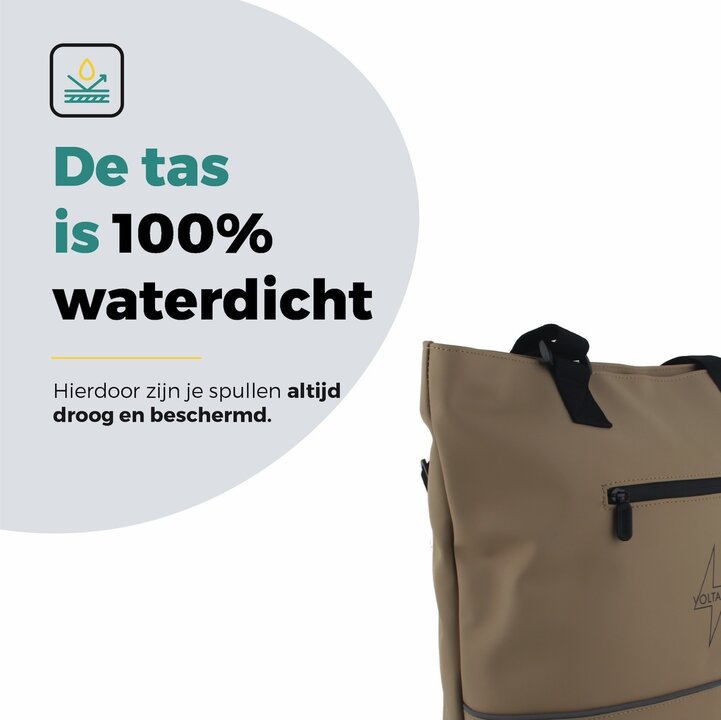 Voltano E-bike City Shopper - Khaki - 22 Liter