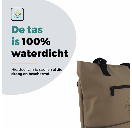 Voltano E-bike City Shopper - Khaki - 22 Liter