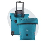 Voltano Fietstrolley Tas Turquoise Blauw - Fietstas en Trolley in 1