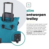 Voltano Fietstrolley Tas Turquoise Blauw - Fietstas en Trolley in 1