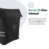Voltano Fietstrolley Tas Zwart - Fietstas en Trolley in 1